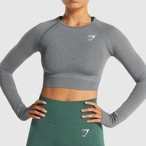 Gymshark Vital Seamless Marl Grey Long Sleeve